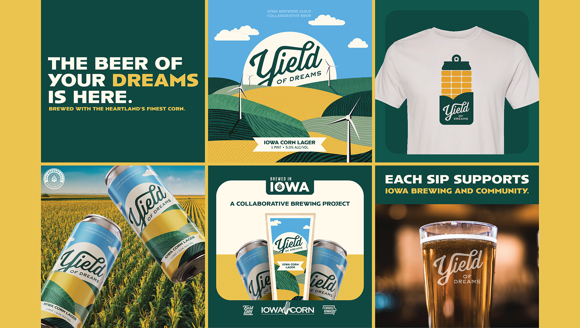 Yield Of Dreams Beer Packaging & Campaign